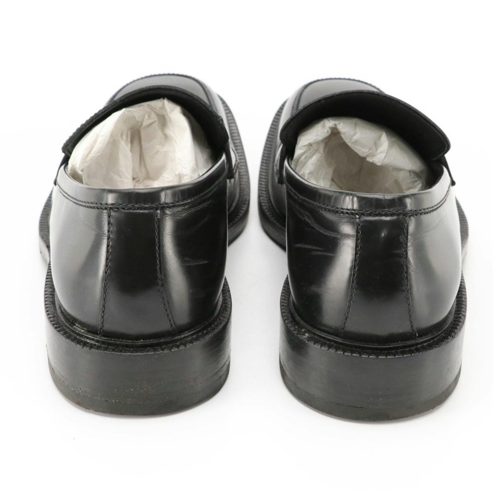 Men's Gucci Shiny Black Leather Horsebit Loafers in Box - Picture 4 of 5